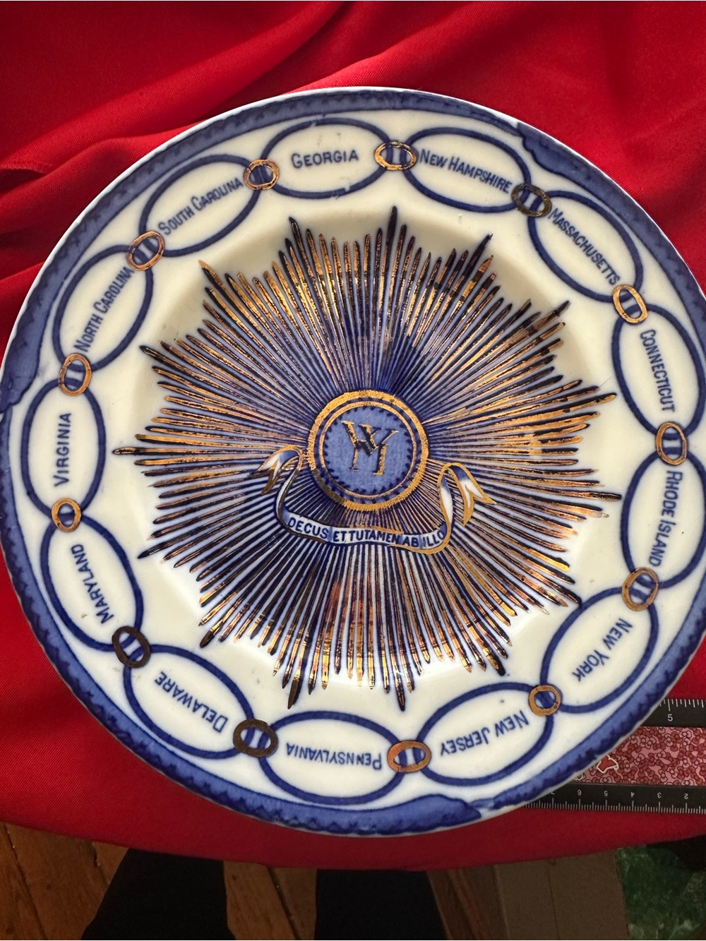 Martha Washington reproduction plates.